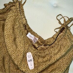 NWT RARE Victoria’s Secret Silk Patterned Flowy Pants Drawstring Sz M